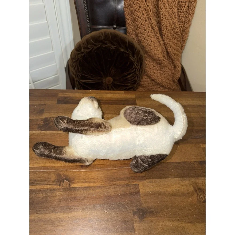 Siamese Cat Realistic Plush Stuffed Animal Doll Soft Toy